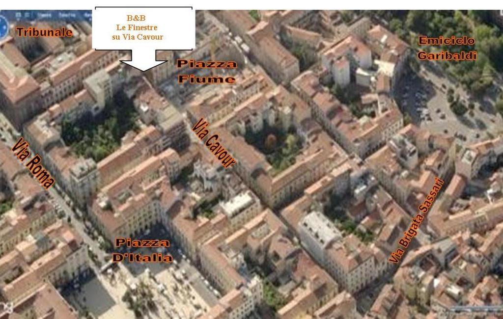 B&B Le Finestre Su Via Cavour Sassari Exterior foto